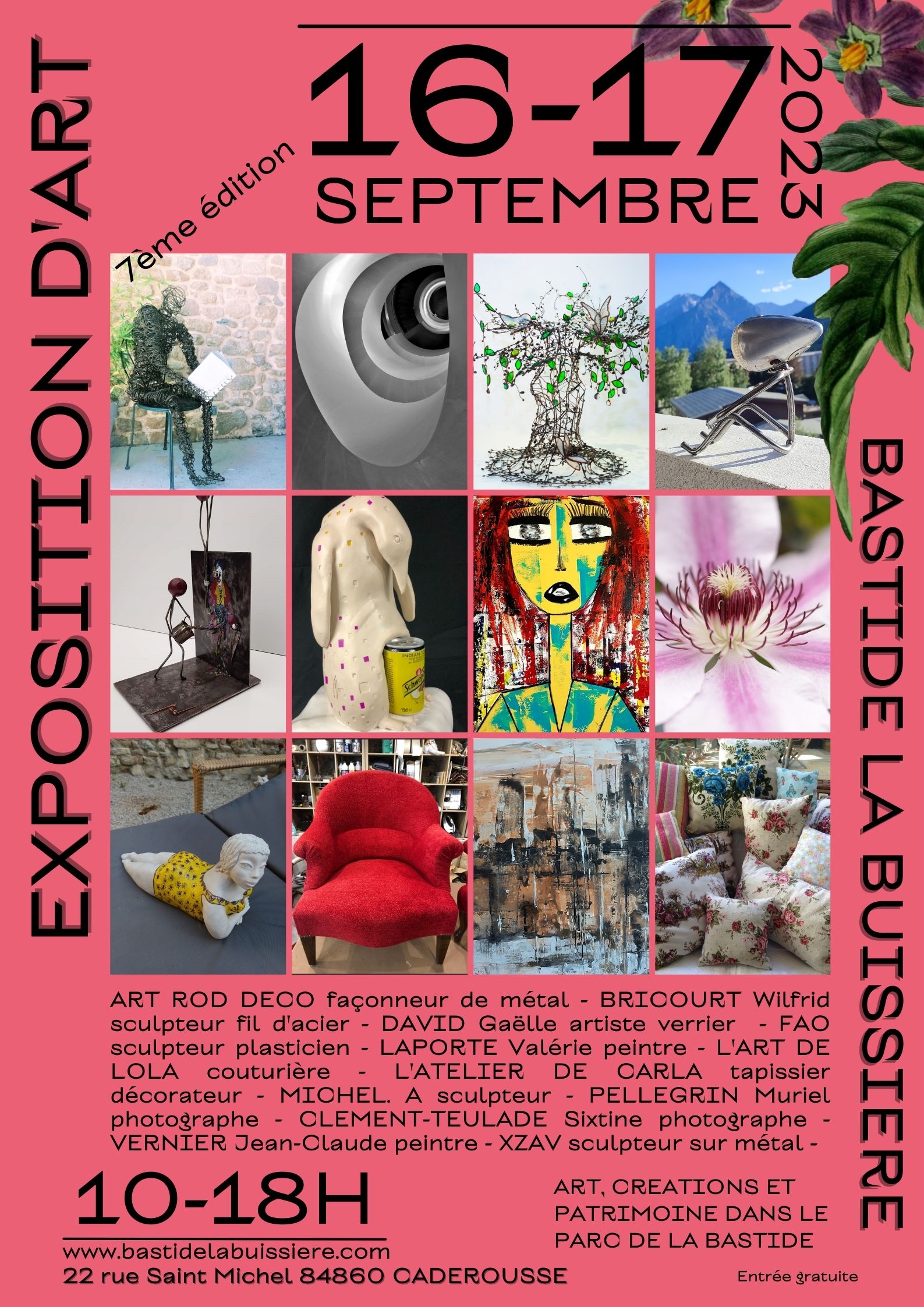 Journées du patrimoine 2023- Exposition d'Art- Bastide la Buissière